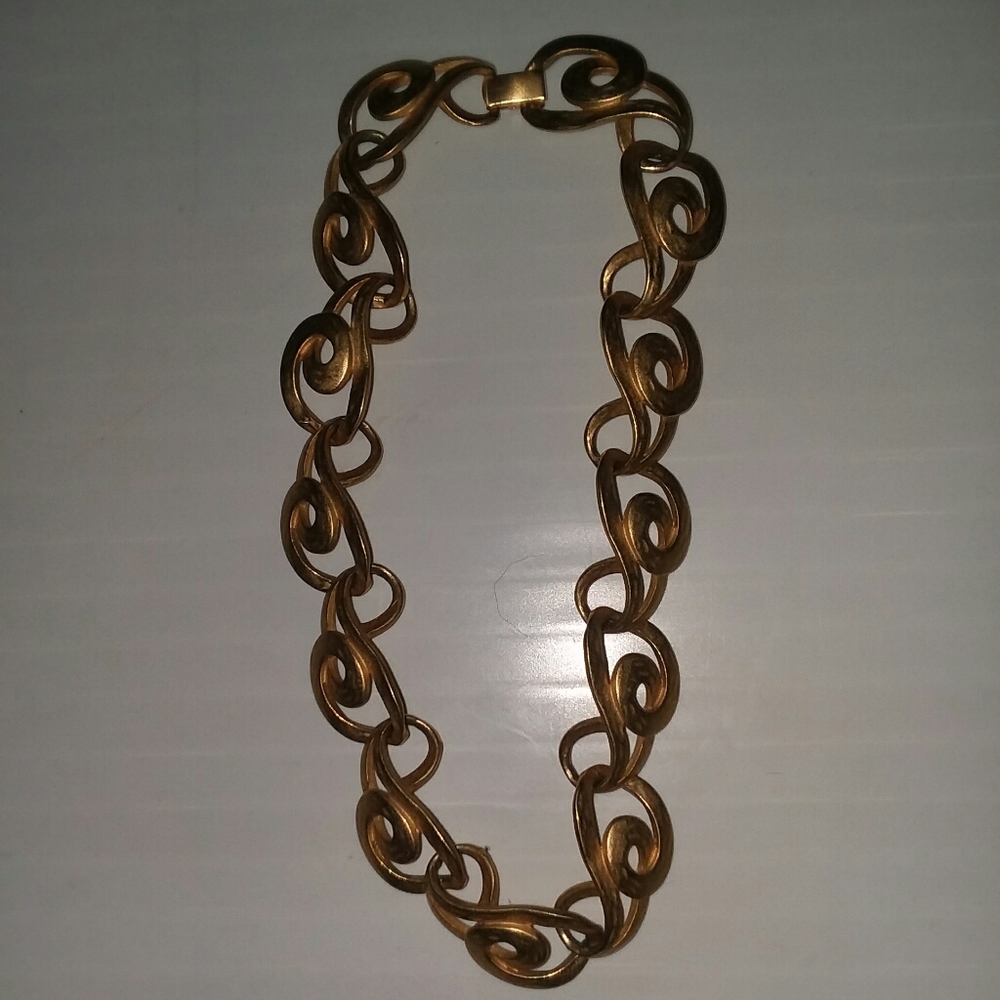 Vintage Erwin Pearl Swirl Link Necklace